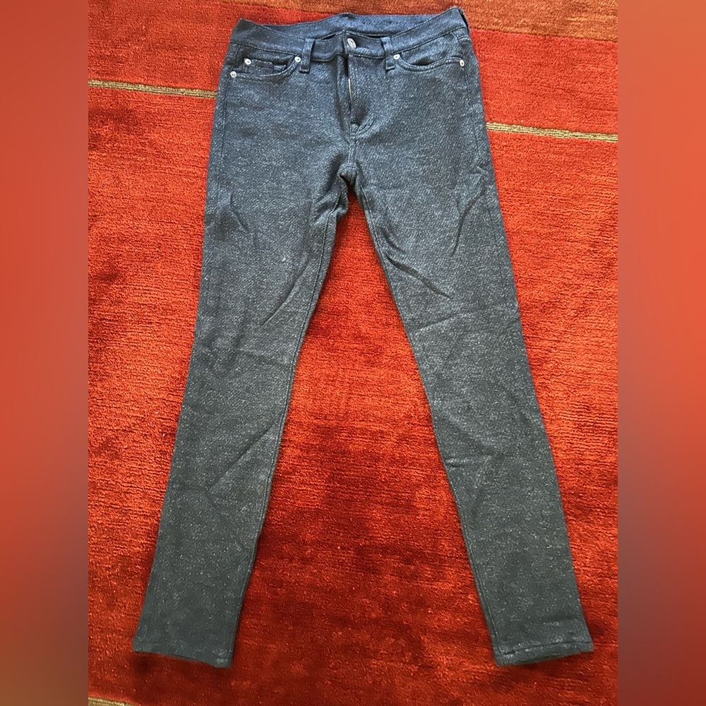 Wool cotton charcoal  stretch skinny jeans NEVER WORN